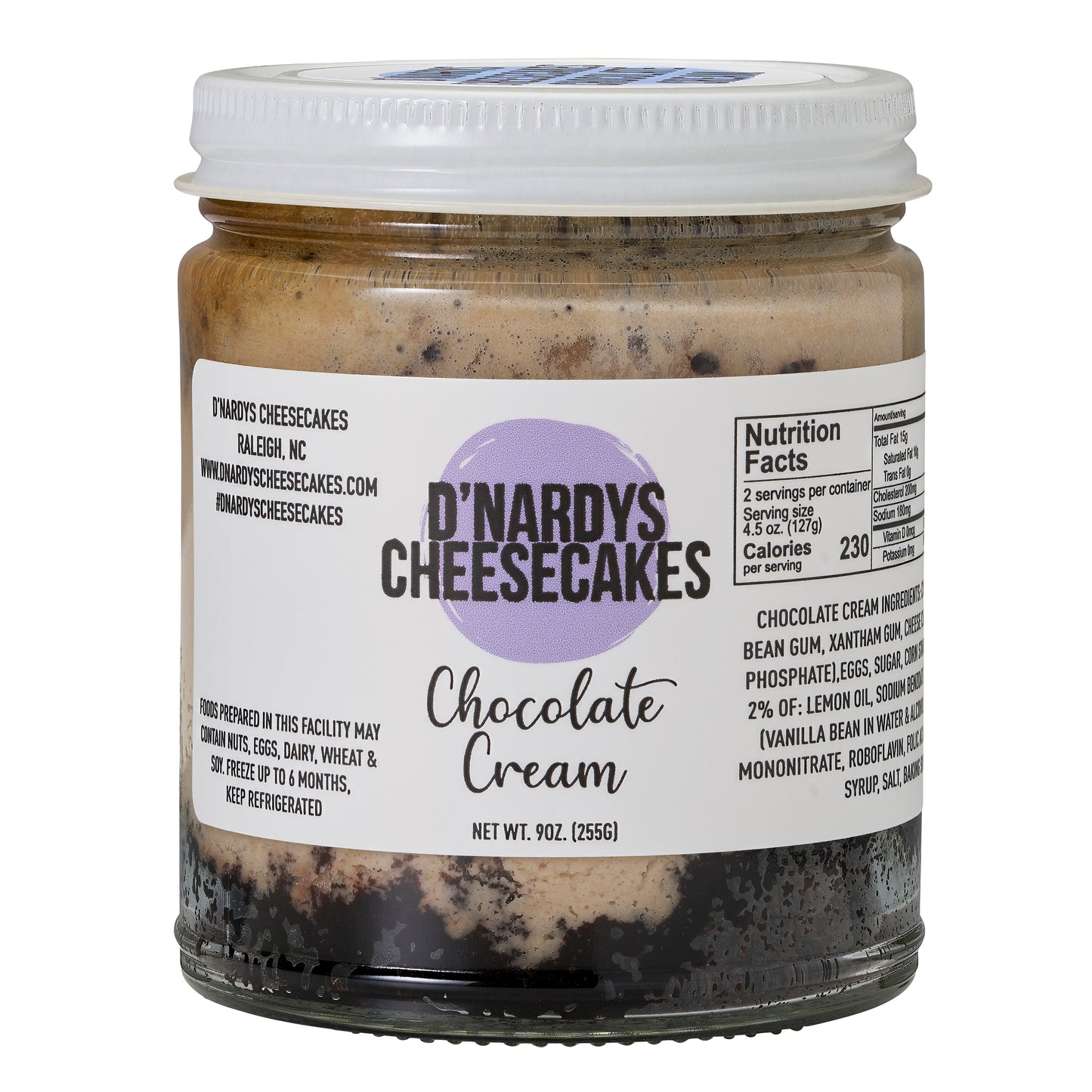 Chocolate cream 2 servings per jar!